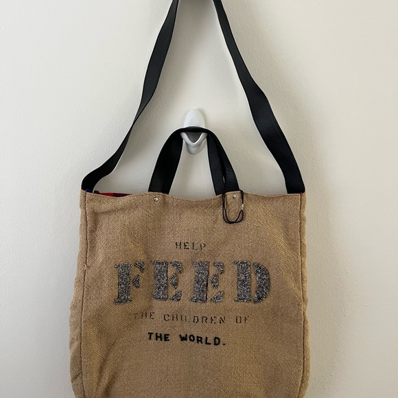 FEED THE WORLD! Artisan Beaded Kenya FEED #1 Bag! Excellent Condition. - Picture 10 of 11